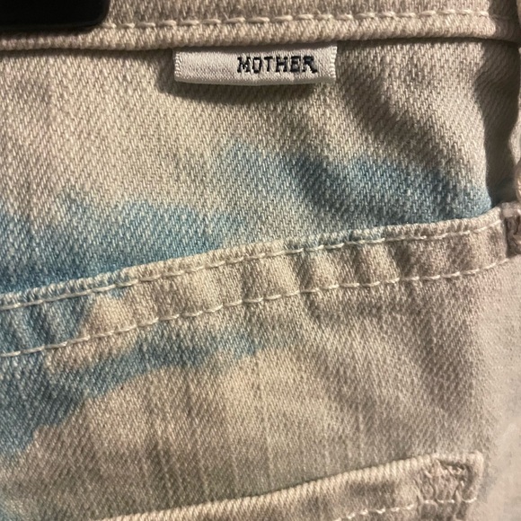 RARE Mother The Tomcat Fray Denim Skirt “Revenge on Superstition” Mountain Sz 27 - Picture 8 of 12